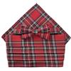 Great British Tie Club Royal Stewart - Fascia per cummerbund in tartan rosso, con papillon e fazzoletto da taschino, misto poliestere, taglia unica
