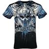 Xtreme Couture by Affliction - Maglietta da uomo, motivo: casco guerriero, colore: blu e nero