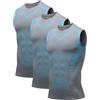 Leaomuny 3PC Canotta Compressione Uomo Canottiera Contenitiva Uomo Palestra Snellente Canotte Modellante Dimagrante Shapewear Traspirante Tank Top Bodybuilding Intimo Canotte Fitness Fascia Pancia