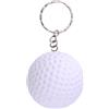 Guqqeuc Portachiavi con palla antistress 3D, regalo per la migliore amica, regalo di Natale per figlia, figlio, basket, calcio, golf, portachiavi regalo, Palla da golf., S