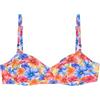 YAMAMAY - Bikini Parte Alta a Fascia con Ferretto, Imbottitura Removibile, Donna, Paloma, Multicolore, Stampa Floreale
