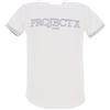 Project X Paris T-shirt da ricamo Contorno, bianco, S