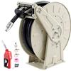VEVOR Avvolgitubo per Carburante Tubo in Gomma Industriale Ø 19,05mm x 9,9m, Retrattile con Riavvolgimento Automatico a Molla, 300 PSI, Struttura in Acciaio al Carbonio, Ideale per Gasolio e Cherosene