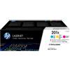 Hp - Confezione 3 Toner originale - 201X - C/M/Y - CF253XM - 2.300 pag cad