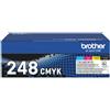 Brother originale - Value Pack Toner - BK/C/M/Y - TN248VAL - 1.000 pag