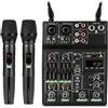 No Console Mixer Audio A 4 Canali con Microfono USB Bluetooth Reverb per DJ P8322