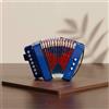 Fisarmonica A 7 Tasti, Regalo Ideale, Mini Fisarmonica, Strumento Per
