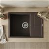 Elleci Lavello Elleci Incasso 1 vasca 65x50 Unico 125 Keratek Cocoa LKU12587