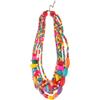 VALICLUD Collana a Strati Perline Colorate in Guscio di Cocco, Stile Boho Vintage, Collana Etnica Africana Massiccia da Donna per Feste e Uso Quotidiano