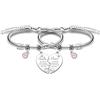 HULALA Braccialetto per zia e nipote per zia, regalo di compleanno o Natale, braccialetti coordinati a forma di cuore, gioielli non importa dove siamo