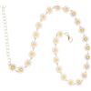 LIFKOME Piccola Margherita Collana Del Fiore Semplici Orecchini Di Moda Braccialetto Accessori Gioielli Vintage Per Le Donne Margherita Collana Cravatte Collane Per Le Donne