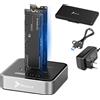 REAGLE Docking Station per Clonazione SSD M.2 NVMe, USB-C 3.2 Gen 2x2 20 Gbps, Duplicatore Offline a 2 Slot fino a 4 TB, Installazione Senza Attrezzi