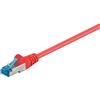 Goobay 10x Goobay 94149 Cavo patch CAT 6A, S/FTP (PiMF), rosso, 0,25 m - Conduttore in rame (CU), guaina senza alogeni (LSZH)
