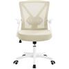 Soberine Sedia Ufficio Scrivania Ergonomica con Supporto Lombare Beige