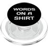 Idee Regalo Divertenti Parodia Sarcastic Parole Su Una Camicia Divertente Sarcastico Parodia Words On PopSockets PopGrip per MagSafe