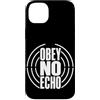 Jimbeels Custodia per iPhone 14 Plus OBEY NO ECHO Pensiero Libero Voce Personale