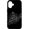 Vintage Hiking Outdoor Nature Lover Grap Custodia per iPhone 16 Vintage Caterpillar Frog Foresta Wildlife Escursionismo Natura Escursionista