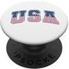USA Lovers Bandiera americana patriottica a strisce USA PopSockets PopGrip Adesivo