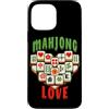 Mahjong Chinese Tile Game Gift For Mahjo Custodia per iPhone 13 Pro Max Mahjong Amore Gioco Cinese Gioca Mahjong Gioco Mahjong Tempo