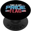 USA United States America stars and stri Questa è la mia bandiera dell'orgoglio PopSockets PopGrip Adesivo