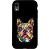 Boston Terrier Puppy Lover PS Custodia per iPhone XR Boston Terrier Pop Art - Ritratto geometrico, con volto di cucciolo