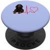 Gordon Setter Heartbeat & Dog Lover Stud Gordon Setter Heartbeat ECG Amante dei cani Salvataggio Pet Mamma Papà PopSockets PopGrip Adesivo
