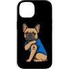 Funny Dog Dad Tattoo Dog Father Graphic Custodia per iPhone 14 I Love Dad Tatuato Cane Papà Bulldog Francese Proprietario Amante dei Cani
