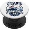 Titanic Swim Team 1912 Nautical Humor Titanic Swim Team 1912 Parodia campione di immersioni profonde PopSockets PopGrip Adesivo