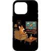 Cute Corgi Dog Animal Home Gaming Gamer Custodia per iPhone 16 Pro Divertente Corgi Gamer Dog Humor Console Videogioco Retro Gaming