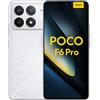 XIAOMI Poco F6 Pro, Snapdragon® 8 Gen 2, tripla fotocamera 50MP, Ricarica iperveloce a 120W, 5.000mAh, 12GB+512GB, Bianco