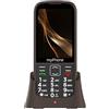 MP myPhone myPhone Halo 4 Plus LTE telefono per anziani con base di ricarica, display da 3,5 pollici, tasti grandi, tasto SOS, 4G - Praline Collection