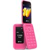 SPC WILD - Telefono base a conchiglia, disconnessione/primo uso, Rosa