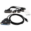 Exsys EX-1324-37P - USB 2.0 a 4 porte seriali RS-232 con presa a 37 pin, set di chip (FTDI