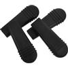 ORFOFE Ricambi Sedia a Rotelle 4 Gommini Leva Freno Carrozzina in Pvc Nero, Copertura Maniglia Freno per Sedia a Rotelle, Facile da Installare