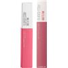 Maybelline New York SuperStay Matte Ink Tinta Labbra Colore 15 Lover + Maybelline New York SuperStay Matte Ink Tinta Labbra Colore 125 Inspirer - 2 Rossetti con Applicatore a Punta