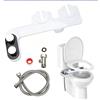 RATSTONE Kit doccetta Bidet per WC, Attacco per Bidet WC con Doppio Ugello da 3/8 Acqua Calda e Fredda, Pressione Dell'Acqua Regolabile, Doppio Ugello per Glutei e Lavaggio Intimo