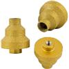 Solaughguy Punta da trapano a gradini da 20-35-50 mm per metallo, fresa dritta per legno, alluminio e marmo, strumento per aprire fori color oro, per casa e giardino