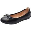 rismart Donna Danza Scivolare su Piatto Bowknot Elegante Morbido Ballerine Scarpe SN02829(Nero,38 EU)
