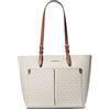 Michael Kors Jet Sest - Borsa da viaggio media con doppia tasca, Vaniglia, 30 x 12 cm
