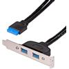 Akyga AK-CA-47 ATX PC Halterung 2x USB 3.0 20 pin Slot