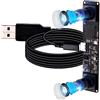 ELP 1.3mp Dual Lens USB Camera Modulo Sincronizzazione Webcam Board per Computer Mini UVC USB2.0 Lightburn Camera Ad Alta Velocità 960P 60fps Laser Engraver Macchina Fotografica Industriale Binoculare