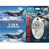 MotoArt PlaneTags Planetag Real aircraft skin F-16A Fighting Falcon 80-0542 - Air Intake White