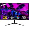 Monitor Gaming 27" QHD 2K 120Hz 1Ms per Esperienza Immersiva