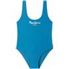 Pepe Jeans Pepe Sc Swimsuit Costume da, Blu (Azzurro Turchese), 10 Anni Bambine e Ragazze