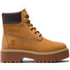 TIMBERLAND SCARPONCINO IMPERMEABILE CON PLATEAU WM GIALLO