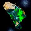 AK GEMS AND JEWELLERY Nero Opal rough , Naturale Fuoco Crudo, Etiope gemstone 9.5 KT 20x11 MM