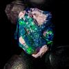 AK GEMS AND JEWELLERY Naturale ethiopian Opal rough , gemstone, Nero Fuoco Crudo 10.5 KT 19x12mm