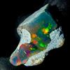 AK GEMS AND JEWELLERY Opal gemstone, Etiope fire Opal rough , Nera Naturale Opal Crudo 10.5Ct 20x12 MM