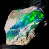 AK GEMS AND JEWELLERY Naturale Opal gemstone, ethiopian rough , Nero Fuoco Crudo 15.5Ct 20x16 MM