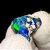 akgemsandjewellery_786 Naturale Opal Grezzo, Fuoco Opal Crudo, Etiope Nero Opal Gemma 6 KT 16x13x8 MM